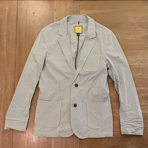 Prince & Fox Blazer in Light Blue and White
